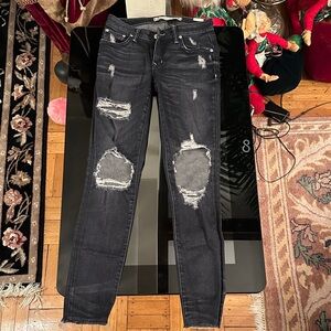 Distressed Black Jeans by Lovers + Friends size 24